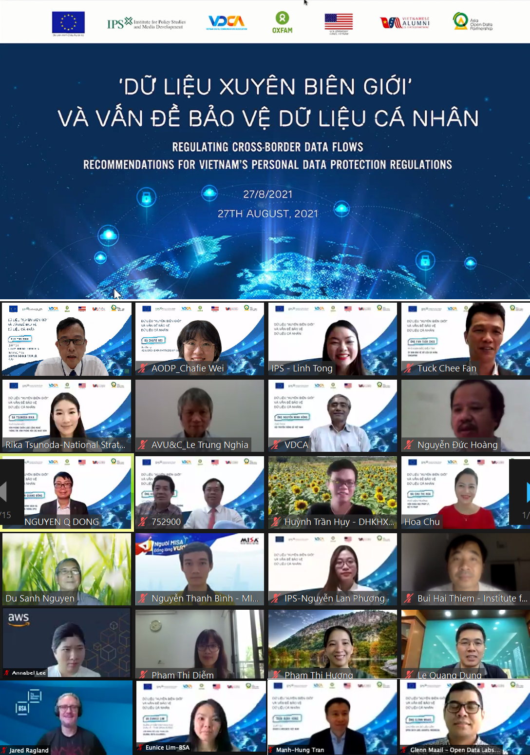 Cross-Boarder Data Flow Workshop ended on a high note!